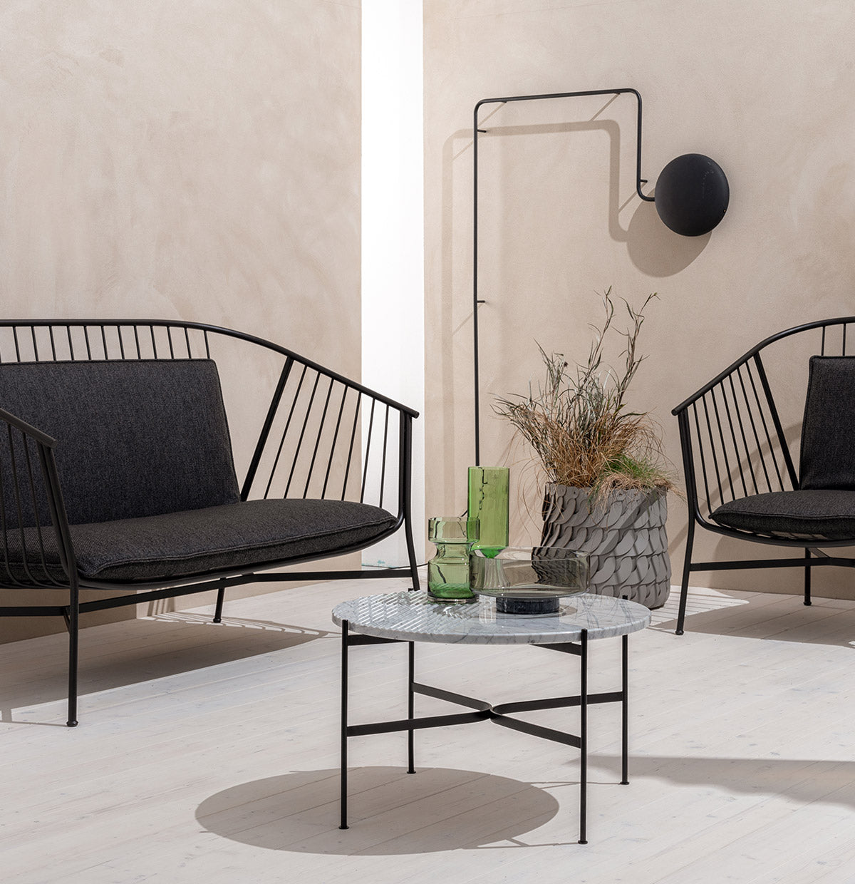 Jeanette Sofa Armchair - Connected Seat & Back Cushion
